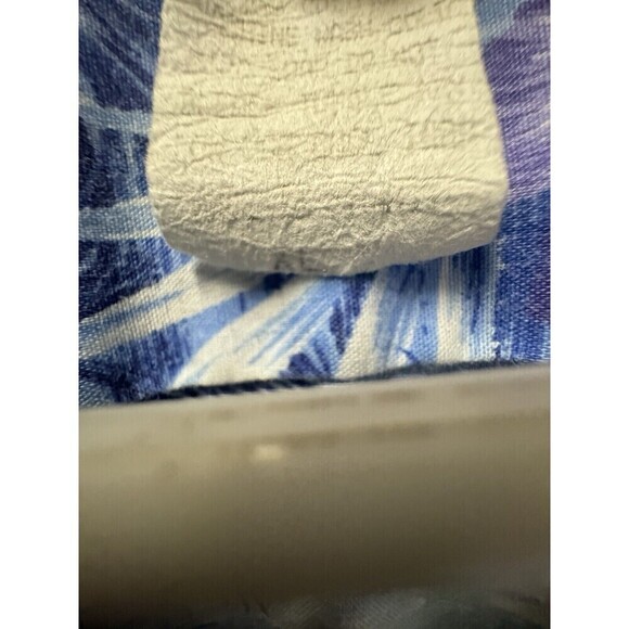 Ho Aloha Hawaiian Shirt Mens XL Blue Short Sleeve Button Up Floral - Picture 7 of 9